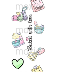 Baking bookmark UV DTF decal