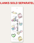 Baking bookmark UV DTF decal shown on an acrylic bookmark blank, blanks sold separately