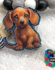 Dachshund Pup Decal & Acrylic Blank COMBO