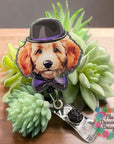 Hipster Labradoodle Decal & Acrylic Blank COMBO