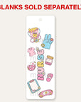 Groovy Nurse bookmark UV DTF decal shown on an acrylic bookmark blank, blanks sold separately