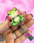 Meditating Frog Decal & Acrylic Blank COMBO