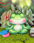Meditating Frog Decal & Acrylic Blank COMBO