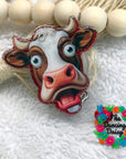 Funny Cow Face Decal & Acrylic Blank COMBO
