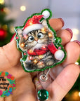 Cat Christmas Lights Decal & Acrylic Blank COMBO