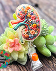 Floral Kidney Decal & Acrylic Blank COMBO