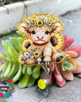 Sunflower Baby Highland Decal & Acrylic Blank COMBO