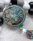 Stained Glass Hummingbird Decal