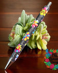 Happy Flowers Pen Wrap UV DTF