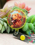 Stained Golden Retriever Decal