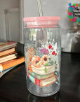 Girl Loves Books Glass Wrap