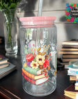 Girl Loves Books Glass Wrap