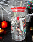 Tarot The Clown Glass Wrap