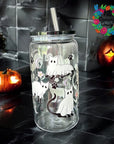 Cats Ghost Glass Wrap