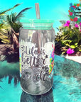 Life Better At Beach Glass Wrap