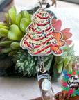 Christmas Tree Cake Decal & Acrylic Blank COMBO
