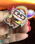 Old Man Balloon Decal & Acrylic Blank COMBO