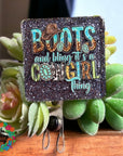 Boots and Bling Cowgirl Thing UV DTF