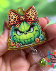 Grinch Pumpkin Decal & Acrylic Blank COMBO