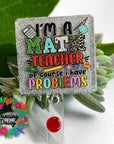Math Teacher UV DTF Transfer