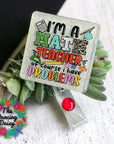 Math Teacher UV DTF Transfer