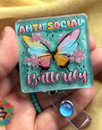 Anti-Social Butterfly UV DTF