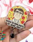 DrNow-Pizza Not Part of Diet Decal & Acrylic Blank COMBO