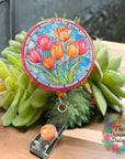 Stained Glass Tulips Decal