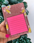 Pencil Bow Daisy UV DTF Glass Wrap