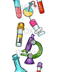 Lab Tech bookmark UV DTF decal