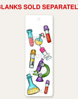 Lab Tech bookmark UV DTF decal shown on an acrylic bookmark blank, blanks sold separately