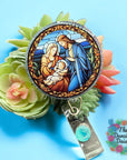 Stained Glass Nativity Decal