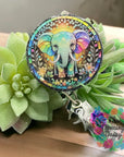 Stained Glass Elephant Decal