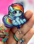 Rainbow Dash Pony Decal & Acrylic Blank COMBO