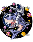 Astronaut Shark Decal & Acrylic Blank COMBO