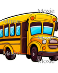 Cute School Bus Decal & Acrylic Blank COMBO