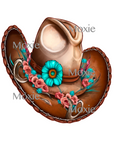 Cowboy Hat Decal & Acrylic Blank COMBO