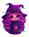 Purple Witch Decal & Acrylic Blank COMBO