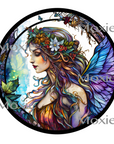 Stained Glass Fairy Decal