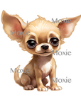 Chihuahua Puppy Decal & Acrylic Blank COMBO