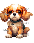 Cavalier King Charles Pup Decal & Acrylic Blank COMBO