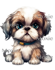 Shih Tzu Puppy Decal & Acrylic Blank COMBO