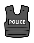 Police Vest Acrylic Blank