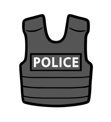 Police Vest Acrylic Blank