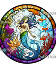 Stained Glass Mermaid Decal