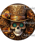 Steampunk Skull Decal