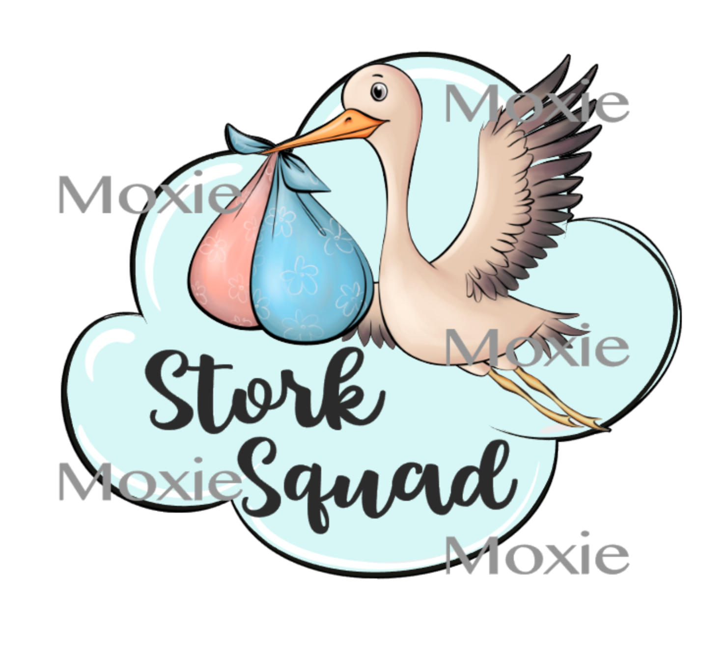 Stork Squad Sticker 