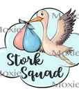 Stork Squad Decal & Acrylic Blank COMBO