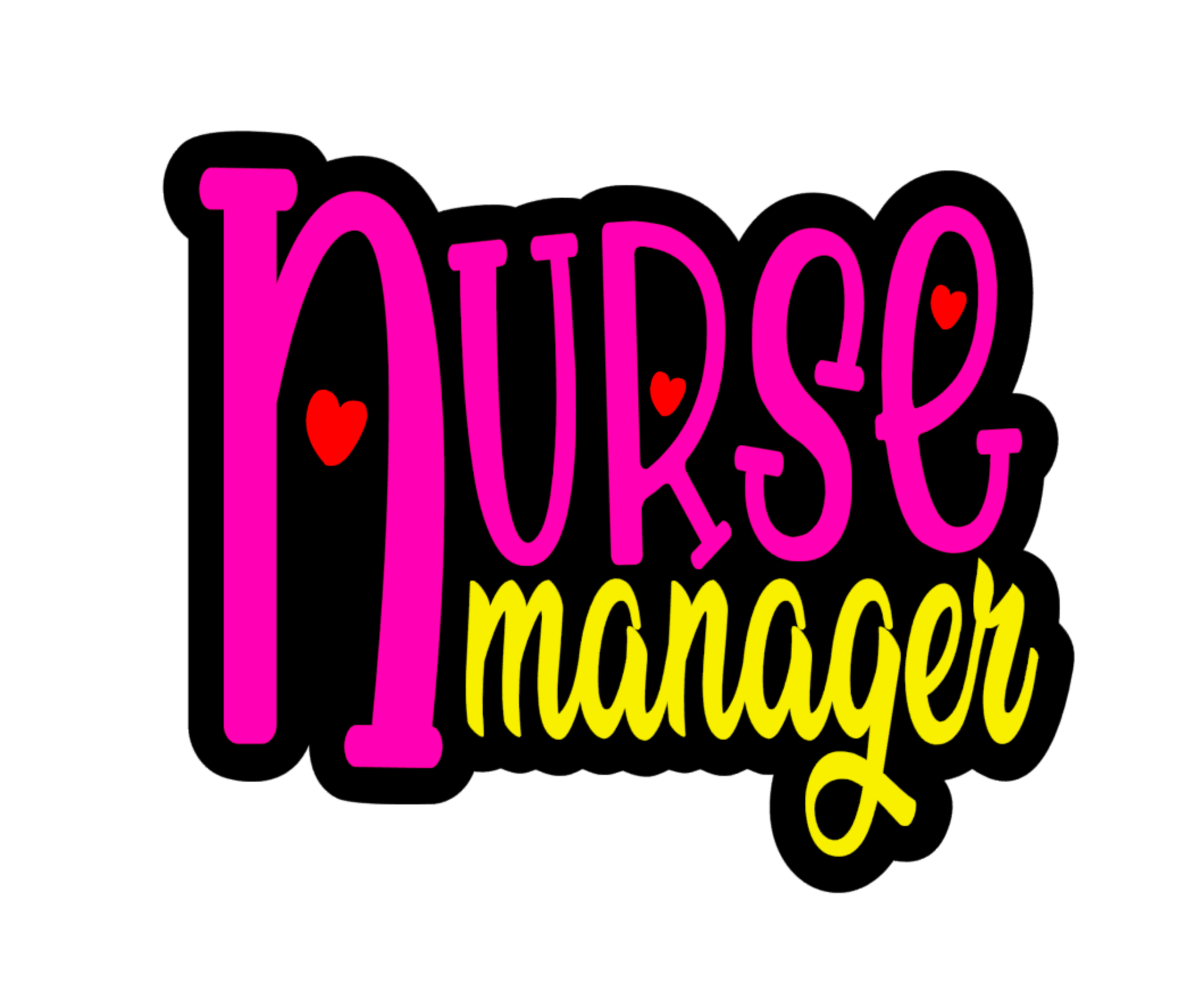 Nurse Manager Acrylic Blank Moxie Vinyls