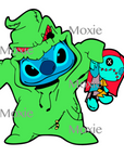 Stitch Oogie Decal & Acrylic Blank COMBO